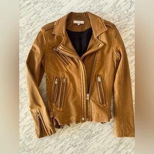 IRO BIKER JACKET COGNAC. GREAT CONDITION